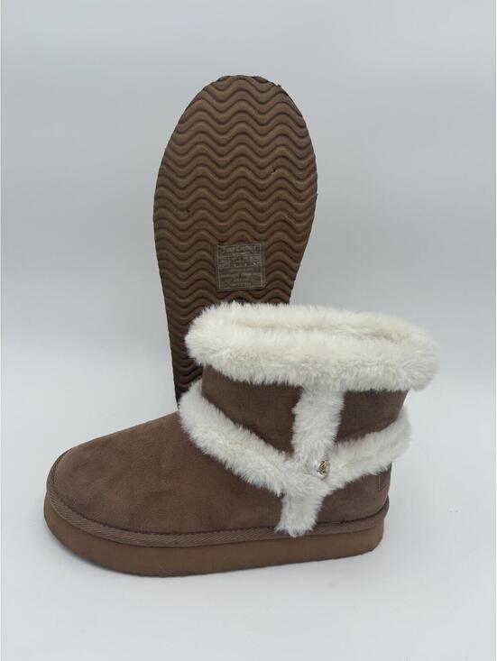 Juicy Couture Shoes - Juicy Couture Brown Suede Women's Size 6 Brown Faux Fur Trim Winter Boots